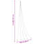  LED Christmas Tree with Ground Spikes 500 cm Metal-890546510