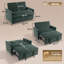 HOMCOM 2 Seater Sofa Bed 3-in-1 Pull Out Sleeper Loveseat Sofa-2080580134