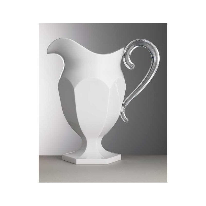 Roberta Acrylic Pitcher, White