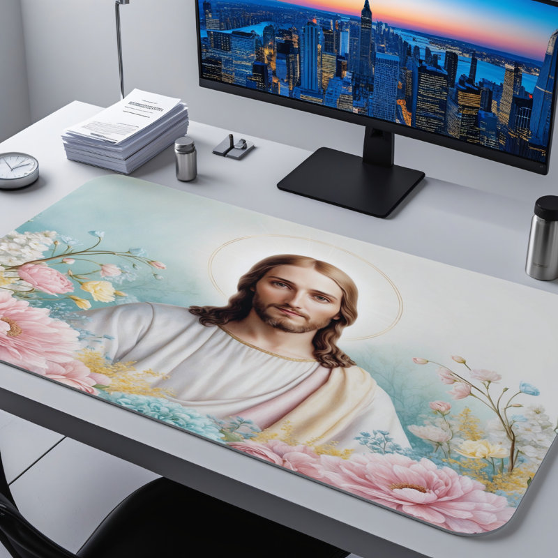Polyester Desk Pad, 31.5x15.5