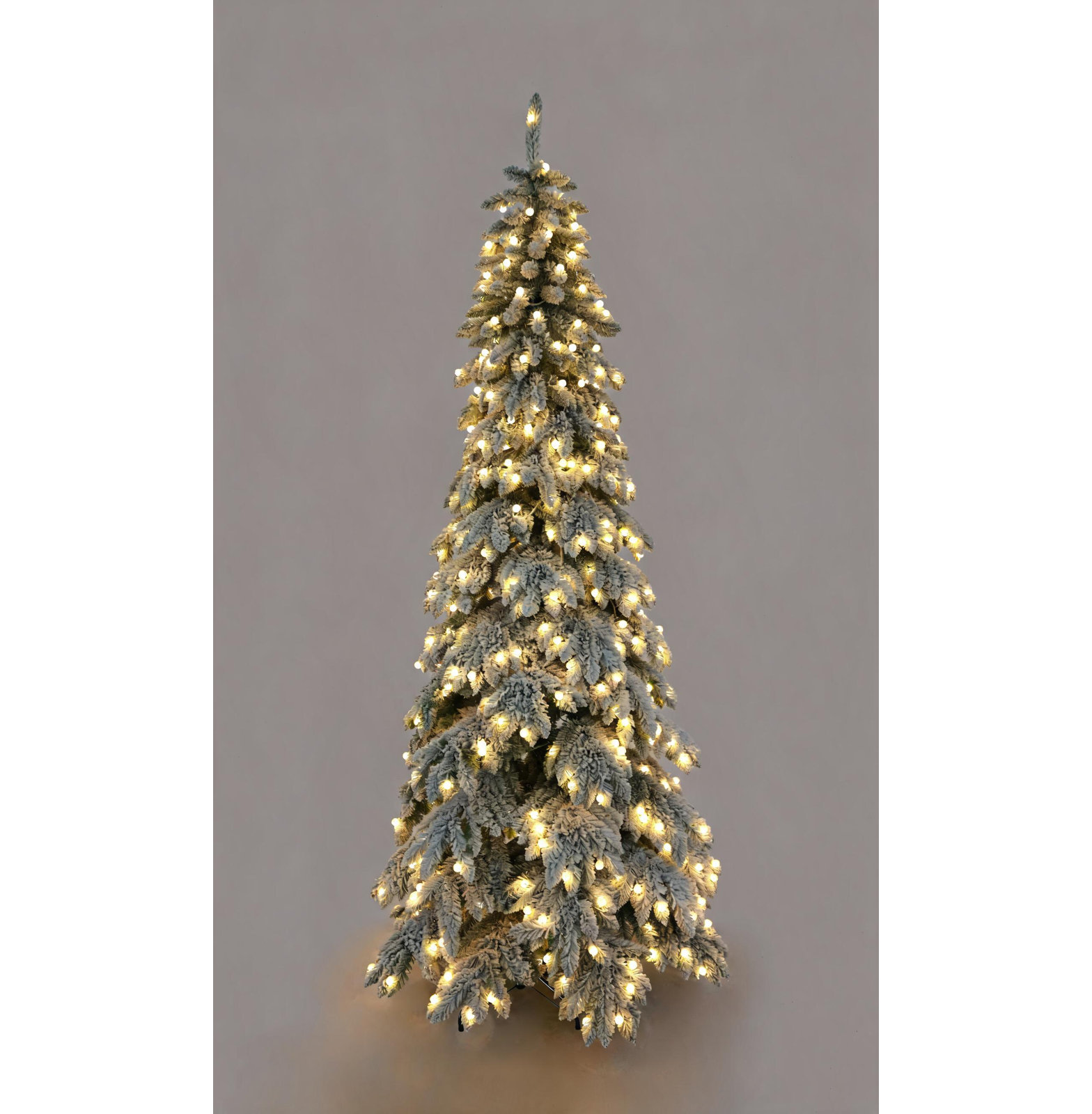 Frosted 7.6' Pre-Lit Pine Christmas Tree