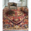 Wool Oriental Area Rug in Rust/Charcoal/Red-106953216