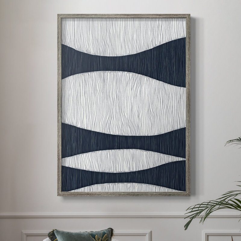 ABSTRACT Series DCCX Framed Print - Solid Wood, 11" H x 9" W