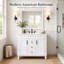 Meuble-lavabo de luxe 36 po avec 2 grandes portes à fermeture douce-1433215492