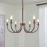 6 - Light Dimmable Classic / Traditional Chandelier