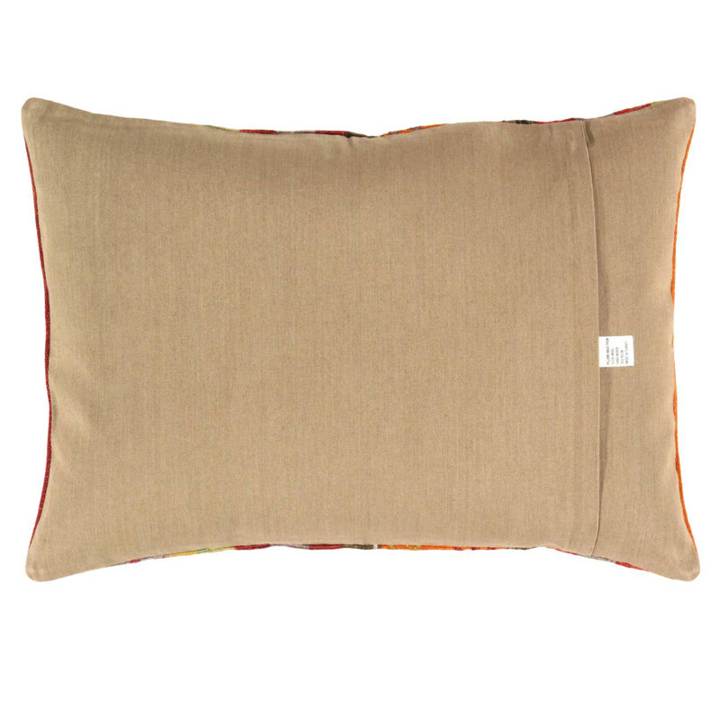 Oreiller rétro noué à la main 20 pi x 27 po Pasargad, H 20 po x l 27 po, Beige / Rouille