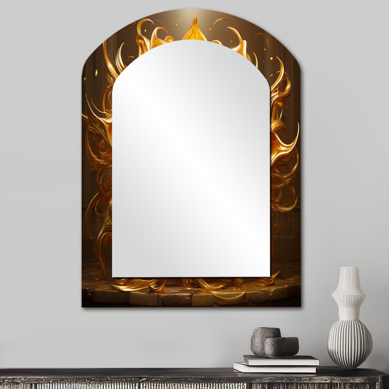 Abstrait Golden Sunflower Glam Blooming III, 34 po x 25 po