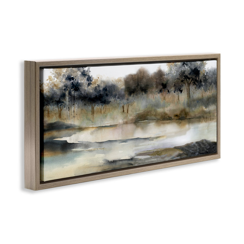 Arbres par Lakeside Landscape, Cadre flottant orme Montalcino, H 14 po x l 31 po