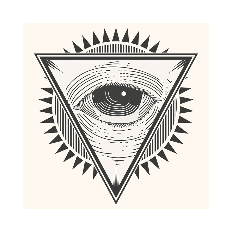 Eye In A Triangle by Art Mirano - Wrapped Canvas Print, 93.98cm H x 93.98cm W x 1.91cm D