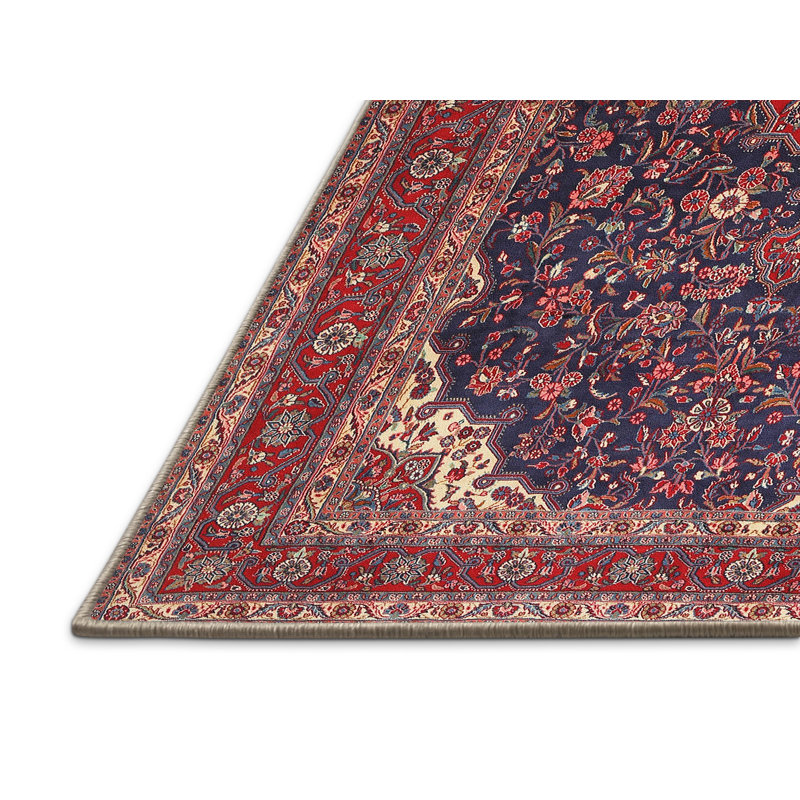 Tapis oriental rouge / beige / orange Missy, Rectangle 2 pi x 5 pi