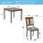 Elegant 5-piece Wooden Dining Table Set