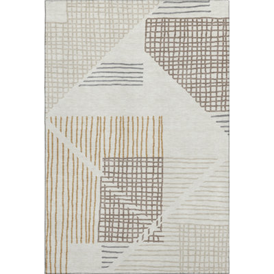 Premium Machine Washable Mayfield AMF2270 Striped Rug