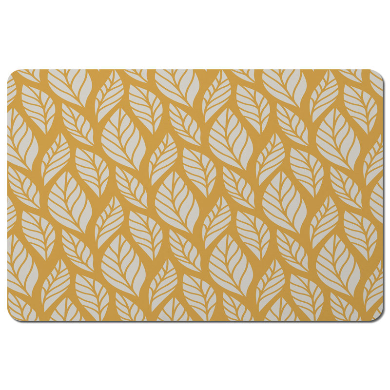 Heckman Polyester-Coated Hardboard Floral Rectangle Placemat