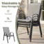 Ashville avec chaises empilables en textilène-185171935
