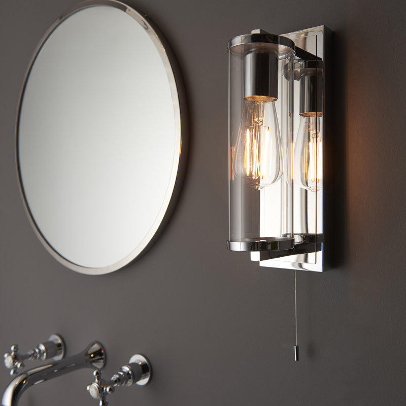 Orwin Candle Wall Light, Chrome