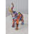 Elephant With Trunk Up Colourful Modern Resin Statue - Berdan Unique Modern Home Décor, 8"x4"x 10"H