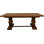 Barbrook Mango Rectangular Solid Wood Top with Solid Wood Base Dining Table