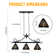 Vintage 3-Light Tiffany Chandelier