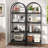 Laddie Arched Bookcase, 4-Tier Storage bookshelf-992000205