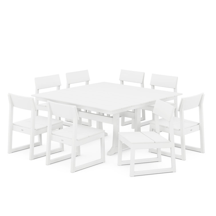 Edge Rectangular 8 - Person 59.5'' Long Dining Set