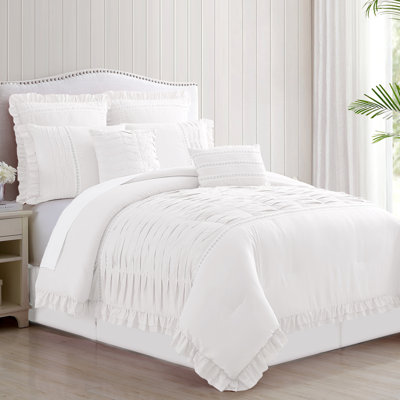 Ensemble d'édredon en microfibre 8 pièces 