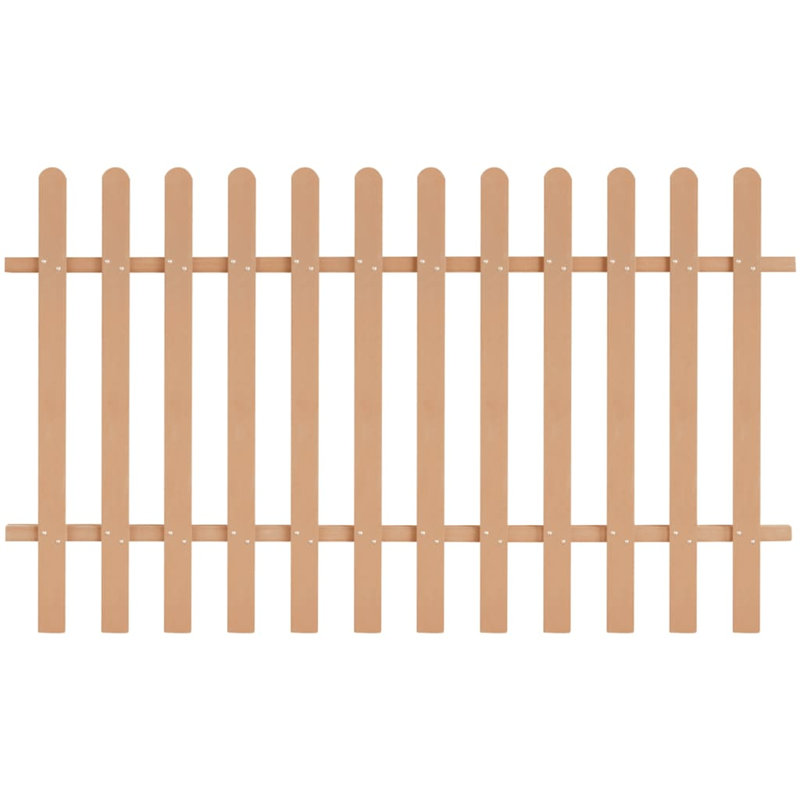 Ayia Grey Composite Fence Panels, 120cm H x 200cm W, Brown