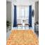 Tapis décoratif en laine noué à la main de conception unique noué à la main perse new age paktord 18/20 kaki 6 pi 1 po x 9 pi