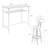 Compact White Oak Dining Set Mdf Modern Spaces Versatile Use
