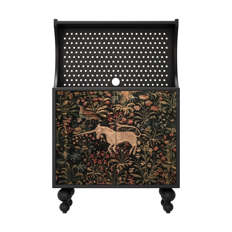 Buffet et armoire à thé Vintage, Noir, noir, noir, noir