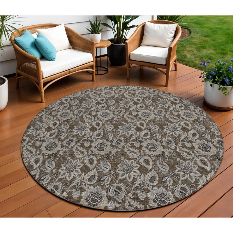 Tapis d'intérieur rond 8 po