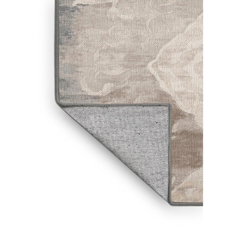 Tapis gris lavable à la machine GSIX03590, Rectangle 8 pi x 10 pi