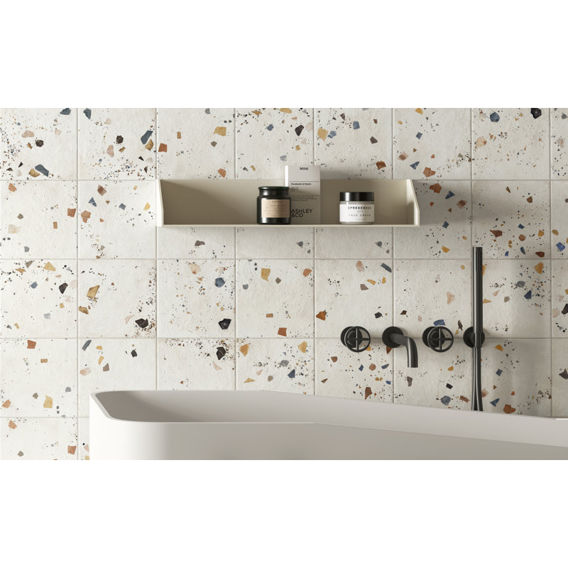 Poêle Ivox ivoire de 8 po Carrelage mural Terrazzo