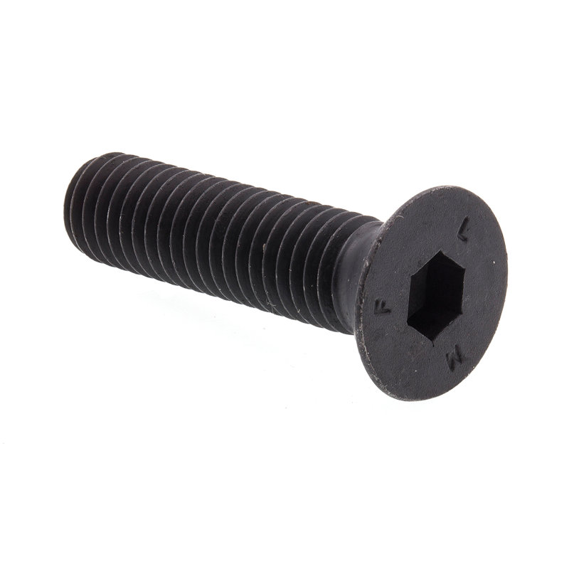 Socket Cap Screws, Flat Head, Hex (Allen) Drive, 1/2 in-13 X 2 in (10 Pack), 4.3" H x 3.7" W x 1.75" D, Black