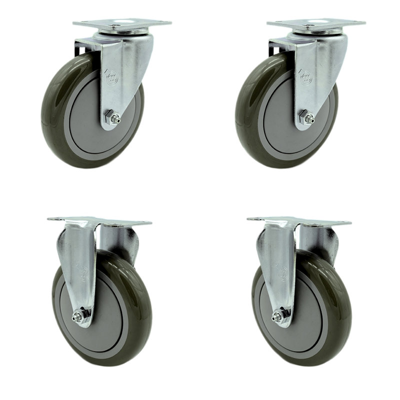 4 Piece Rubbermaid Caster Set