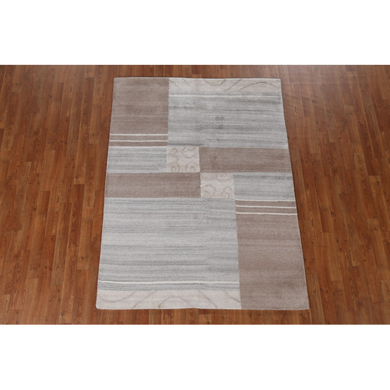 Tapis oriental fait à la main Gabbeh 6 pi 3 po x 4 pi 8 po