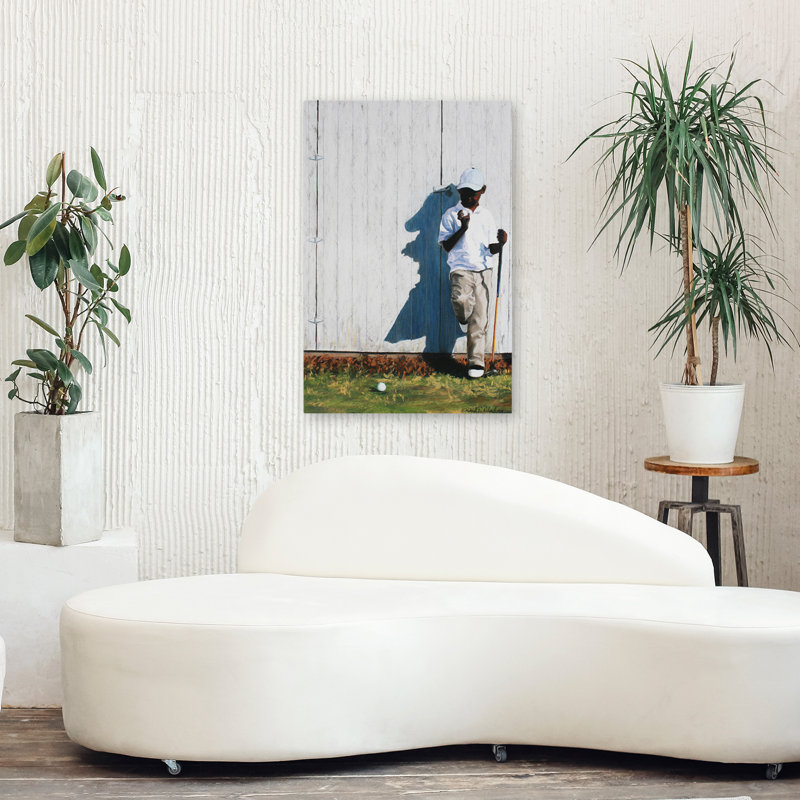 Art du golf figuratif pour enfants, H 36 po x l 24 po
