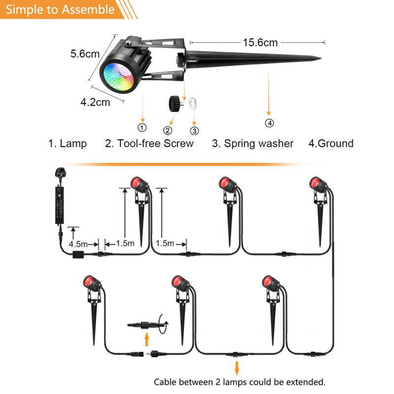 2M 6 - Bulb Novelty String Light