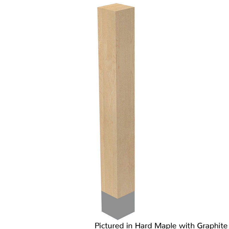 Hakan Table Leg, Graphite, 35.25" H x 4" W x 4" D