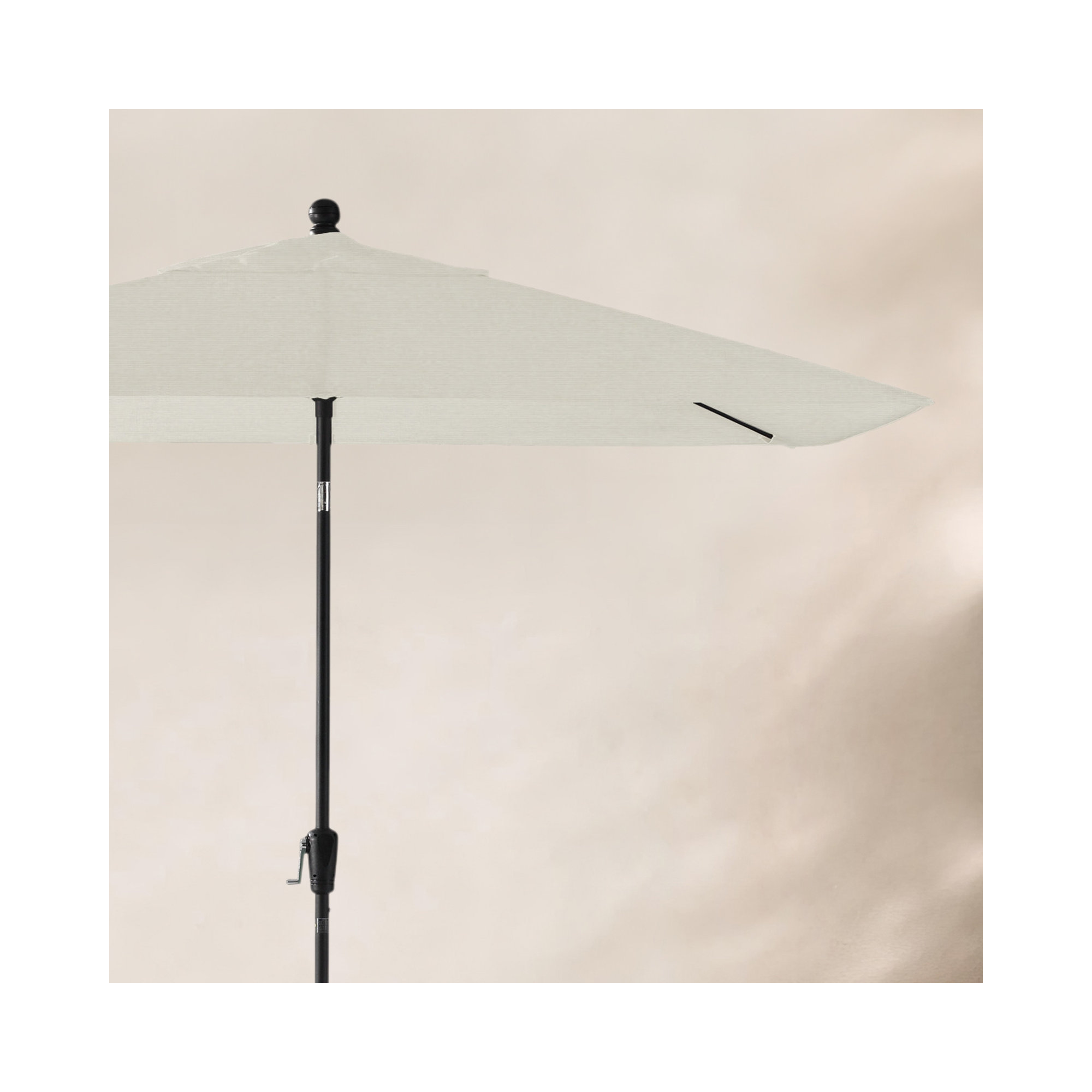 Natalie 103'' Outdoor Umbrella, Canvas Natural Sunbrella® Canvas, Black Sapphire