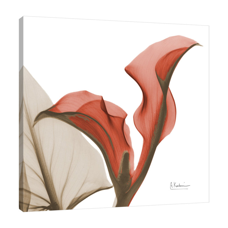 "Calla", toile tendue par Albert Koetsier, H 12 po x l 12 po x P 1,5 po