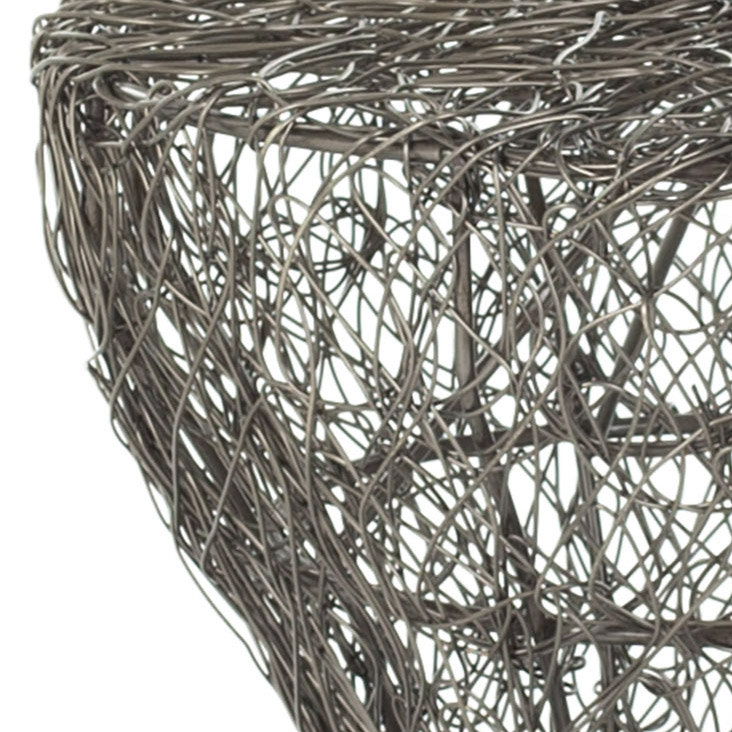 Tabouret décoratif en métal Wired