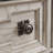 Bryl Oversize Nightstand, 3 Drawers With Bronze Knobs, Antique White
