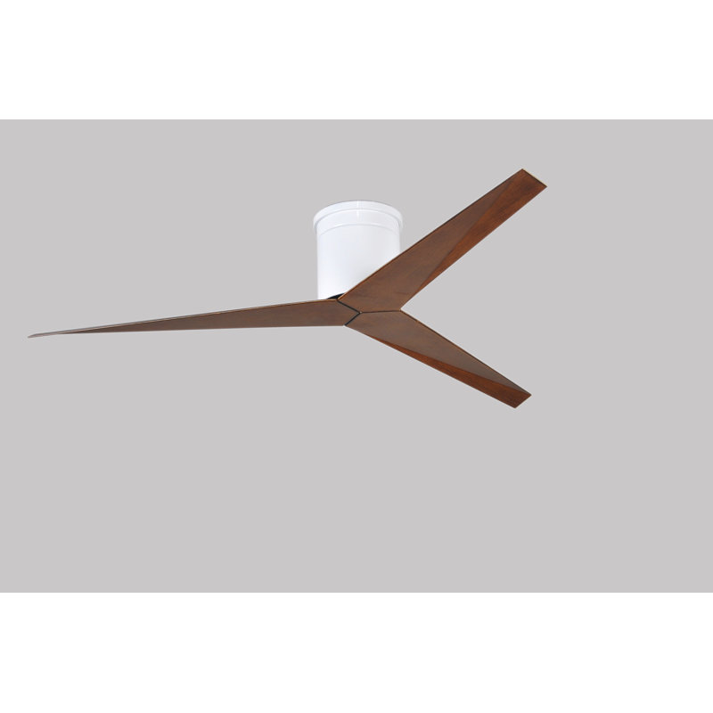 Eliza Ceiling Fan, Walnut Tone, Gloss White