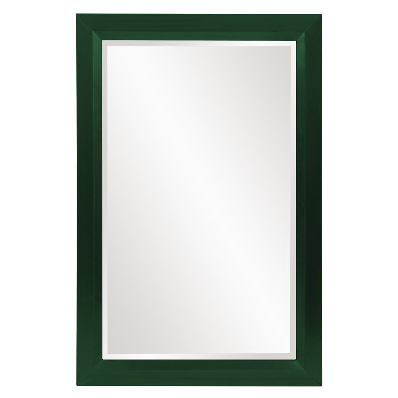 Buschwick Solid Wood Mirror, Hunter Green