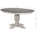 Ifrain 5-Piece Round Dining Set – 45" Ash Wood Table & 4 Ladder-Back Chairs in White and Grey Finish