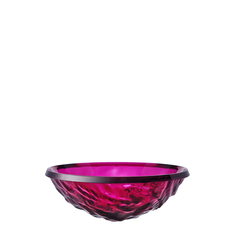 Bol décoratif lune, Fuchsia transparent