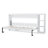 Twin Size Murphy Bed With Bookshelf, White-1746948159-1746948157