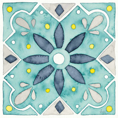 Garden Getaway Tile V bleu sarcelle