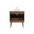 Burkley 30'' Single Bathroom Vanity with Engineered Marble Top-922806931