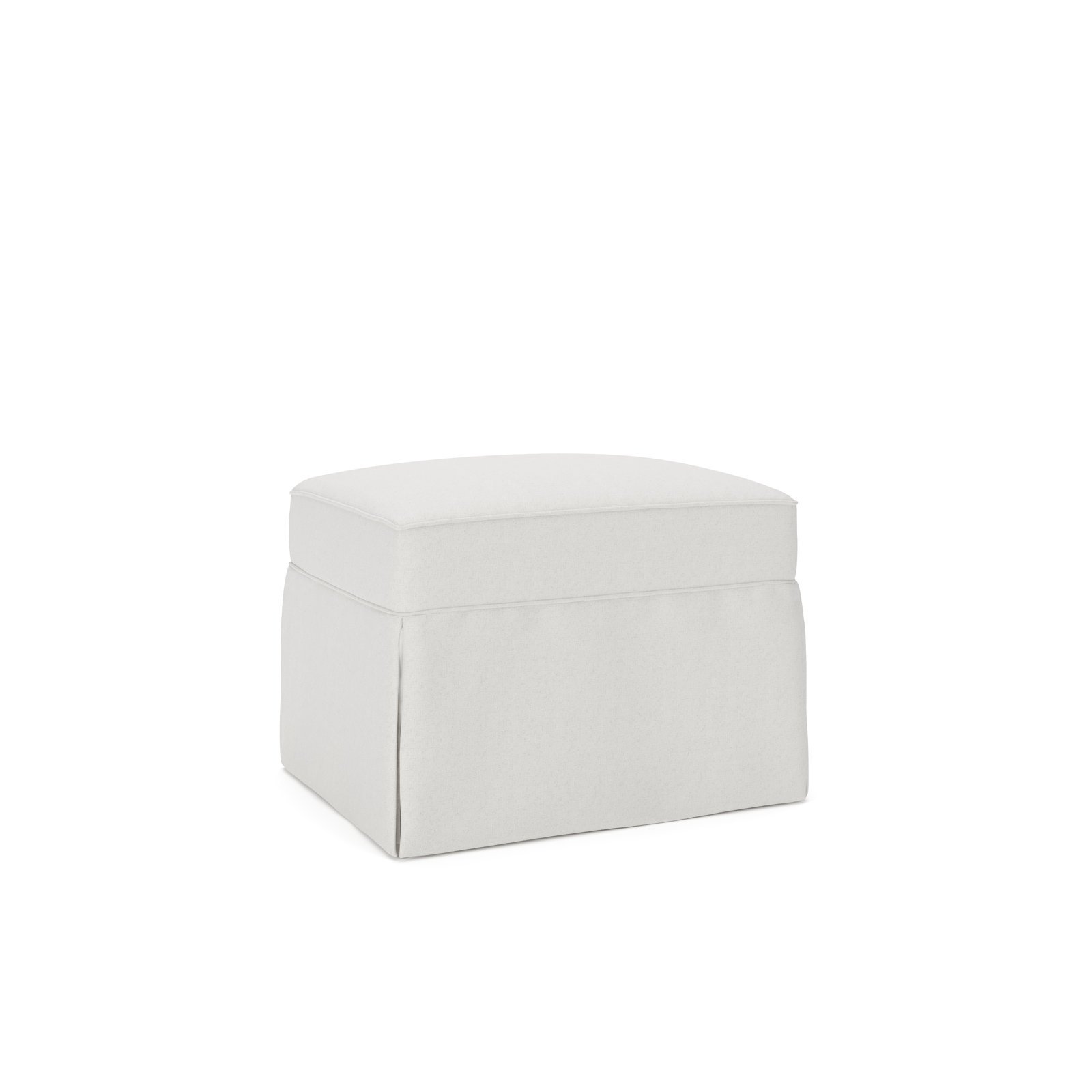 Amari 33" Cotton Ottoman, Macarena Beige